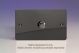 WFID1 Varilight Matrix 1-Gang Double Plate Unpopulated Dimmer Kit. Ultra Flat Iridium Black (Gloss) Effect Finish