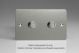 WFSD2 Varilight Matrix 2-Gang Double Plate Unpopulated Dimmer Kit. Ultra Flat Brushed Stainless Steel Finish