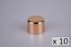 WKCU10 Matrix 6mm 'D' Shaped Polished Copper Knobs For All Varilight Dimmers, 10 Per Pack