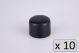 WKMB10 Matrix 6mm 'D' Shaped Matt Black Knobs For All Varilight Dimmers, 10 Per Pack