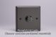 WP1 Varilight Matrix 1-Gang Single Plate Unpopulated Dimmer Kit. Classic Graphite 21 Effect Finish