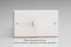 WQD1W Varilight Matrix 1-Gang Double Plate Unpopulated Dimmer Kit. Classic White Dimmer