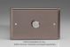 WRD1 Varilight Matrix 1-Gang Double Plate Unpopulated Dimmer Kit. Classic Pewter Effect Finish