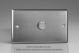 WTD1 Varilight Matrix 1-Gang Double Plate Unpopulated Dimmer Kit. Classic Brushed Steel Finish