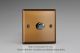 WY1.BZ Varilight Matrix 1-Gang Single Plate Unpopulated Dimmer Kit. Urban Brushed Bronze Effect Finish