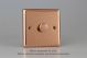 WY1.CU Varilight Matrix 1-Gang Single Plate Unpopulated Dimmer Kit. Urban Polished Copper Coated