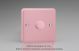 WY1.RP Varilight Matrix 1-Gang Single Plate Unpopulated Dimmer Kit. Lily Rose Pink