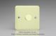 WY1.WC Varilight Matrix 1-Gang Single Plate Unpopulated Dimmer Kit. Lily White Chocolate