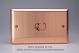 WYD1.BC Varilight Matrix 1-Gang Double Plate Unpopulated Dimmer Kit. Urban Brushed Copper Effect Finish