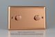 WYD2.CU Varilight Matrix 2-Gang Double Plate Unpopulated Dimmer Kit. Urban Polished Copper Coated