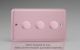 WYD3.RP Varilight Matrix 3-Gang Double Plate Unpopulated Dimmer Kit. Lily Rose Pink