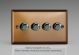 WYD4.BZ Varilight Matrix 4-Gang Double Plate Unpopulated Dimmer Kit. Urban Brushed Bronze Effect Finish