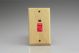 XA45N-S2W 45 Amp Double Pole Vertical Cooker Switch with Neon Kilnwood Classic Wood Ash