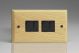 XA9B-S2W 4 Gang 10 Amp Switch Kilnwood Classic Wood Ash with Black Switch