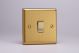 XB1D Varilight 1 Gang 10 Amp Switch Classic Brushed Brass Effect with Polished Brass Switch