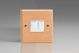 XBE2W-S2W 2 Gang 10 Amp Switch Kilnwood Classic Wood Scandic Beech with White Switch