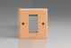 XBEG1-S2W  1 Gang Data Grid Face Plate For 1 Data Module Width (25mm) Kilnwood Classic Wood Scandic Beech