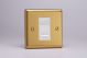 XBGRJ456W Varilight 1 Gang White Cat6 Networking Socket Classic Brushed Brass Effect