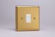 XBR1W Varilight 1 Gang 10 Amp 2 Way & Off Retractive Switch Classic Brushed Brass Effect with White Switch