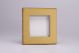 XDBG2S Varilight 2 Gang Data Grid Face Plate For 2 Data Module Widths Screwless Brushed Brass Effect Finish