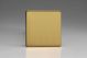 XDBSBS Varilight Single Blank Plate Screwless Brushed Brass Effect Finish