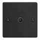 XDE8.MB Varilight 1 Gang Co-axial TV Socket Essential Matt Black Finish