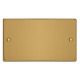 XDEDB.BB Varilight Double Blank Plate Essential Brushed Brass Finish