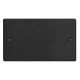 XDEDB.MB Varilight Double Blank Plate Essential Matt Black Finish