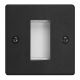 XDEG1.MB Varilight 1 Gang Data Grid Face Plate For 1 Data Module Width Essential Matt Black Finish