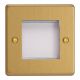 XDEG2.BB Varilight 2 Gang Data Grid Face Plate For 2 Data Module Widths Essential Brushed Brass Finish