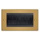 XDEGBRDB.BB [XDEG4.BB + DBRDB] Varilight 4 Gang Black Data Brush Outlet Essential Brushed Brass Finish