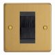 XDEGBRHB.BB [XDEG1.BB + DBRHB] Varilight 1 Gang Black Data Brush Outlet Essential Brushed Brass Finish