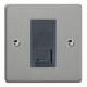 XDEGRJ456B.BS [XDEG1.BS + DRJ456B] Varilight 1 Gang Black Cat6 Networking Socket Essential Brushed Steel Finish