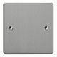 XDESB.BS Varilight Single Blank Plate Essential Brushed Steel Finish