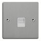 XDEGTSW.BS Varilight 1 Gang White Telephone Slave Socket Essential Brushed Steel Finish