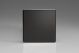 XDLSBS Varilight Single Blank Plate Screwless Premium Black Plastic