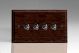 XDOT9BN-S2W 4 Gang 10 Amp Toggle Switch Kilnwood Classic Wood Dark Oak with Iridium Toggles