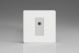 XDQG8ISOWS [XDQG1S + D8ISOW] Varilight 1 Gang White Isolated Co-axial TV Socket Screwless Premium White Plastic