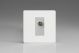 XDQG8SWS [XDQG1S + D8SW] Varilight 1 Gang White Satellite TV Socket Screwless Premium White Plastic