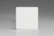 XDQSBS Varilight Single Blank Plate Screwless Premium White Plastic