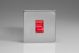 XDS45SS Varilight 45 Amp Double Pole Cooker Switch Screwless Brushed Stainless Steel With Red Switch