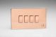 XDY9S.AC Varilight 4 Gang 10 Amp Switch Screwless Antimicrobial/Antiviral Unlaquered Copper Cu29 