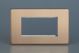 XDYG4S.BC Varilight 4 Gang Data Grid Face Plate For 3 or 4 Data Module Widths Urban Screwless Brushed Copper Finish