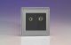 XDYG88SBS.JS [XDYG2S.JS + Z2G8B + Z2G8SB] Varilight 2 Gang Comprising of Black Co-axial TV and Satellite TV Socket Screwless Jubilee Beaded Brushed Steel Effect Finish