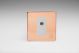 Varilight 1 Gang White Co-axial TV Socket Screwless Antimicrobial/Antiviral Unlaquered Copper Cu29 