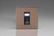 XDYGRJ456BS.BZ [XDYG1S.BZ + DRJ456B] Varilight 1 Gang Black Cat6 Networking Socket Urban Screwless Brushed Bronze Effect Finish