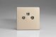 XEN3RTVS Varilight Euro Fixed Range 3 Gang RTV and Satellite Termination Socket for Analogue and Digital RTV-SAT Installations European Screwless Satin Chrome Effect Finish