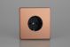 XEY5FB.BC Varilight Euro Fixed Range 1 Gang 16 Amp Schuko Earth Flush Design Socket European Screwless Brushed Copper Effect Finish
