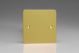 XFBSB Varilight Single Blank Plate Ultra Flat Brushed Brass Effect Finish