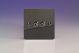 XFIT2 Varilight 2 Gang 10 Amp Toggle Switch Ultra Flat Iridium Black (Gloss) Effect Finish With Iridium Black Toggle Switches